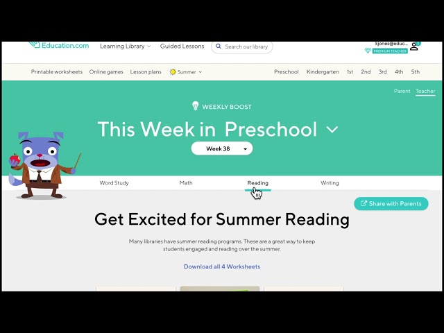 Using the Weekly Boost on Education.com